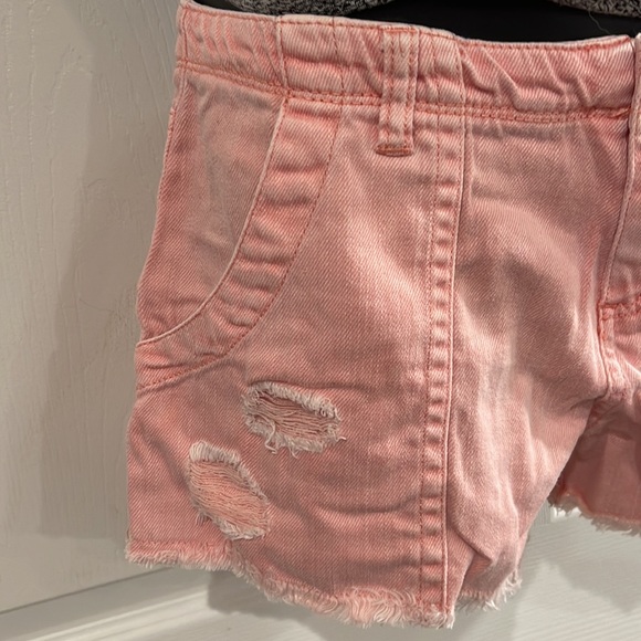 Peach Colored Cut Off Shorts - Picture 2 of 4